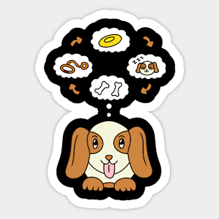 Funny basset hound puppy Sticker